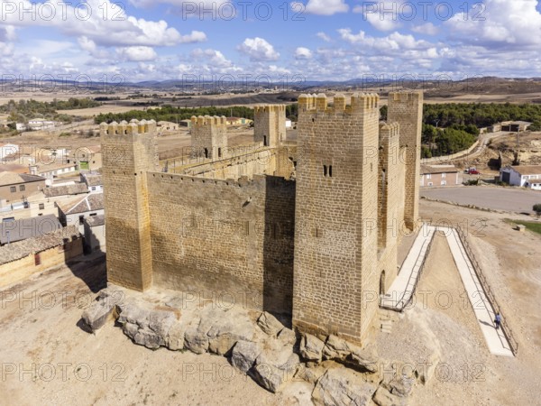 Sadaba Castle, 12th to 13th century, Sadaba, Cinco Villas, Aragon, Spain