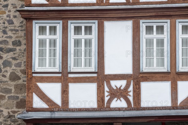 Details of a half-timbered house