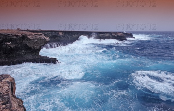 Storm on the coast, Netherlands Antilles, Bonaire, Caribbean, Caribbean Sea, Washington Slagbaai National Park, Supladó