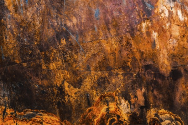 Scratched Rough Rusty Stained Surface Texture or Background