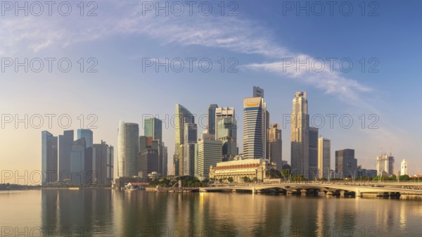 Singapore panorama city skyline at Marina Bay and Singapore business district