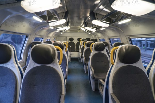 Interior view of Double-decker train
