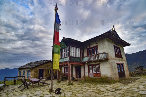 A lodge on the EBC trail in Sagarmatha National Park, Nepal