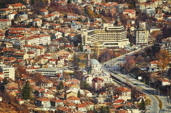 Panoramic View of Shumen from above, Bulgaria Shumen, Bulgaria