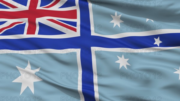 Civil Air Ensign Of Australia Flag, Closeup View