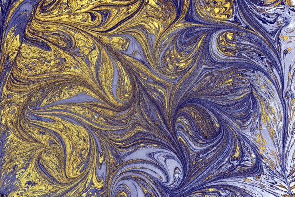 Abstract marbling floral pattern for fabric, tile design. background texture