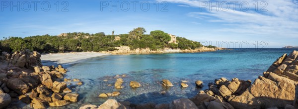 The beautiful Capriccioli beach in Sardinia