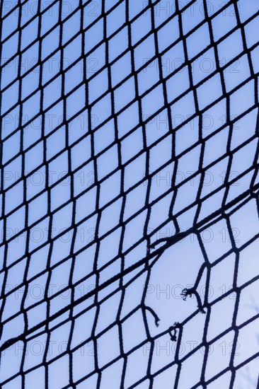 Hole in a net, symbolising imprisonment, obstacle, hope, damage Austria