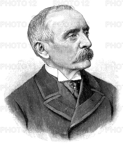 Chlodwig Carl Viktor, Prince of Hohenlohe-Schillingsfürst, Prince of Ratibor and Corvey, or Prince of Hohenlohe, 1819 -1901, German statesman, Chancellor of Germany and Prime Minister of Prussia, Chlodwig Carl Viktor Fürst zu Hohenlohe-Schillingsfürst, Prinz von Ratibor und von Corvey, 1819 -1901, deutscher Staatsmann, Reichskanzler des Deutschen Kaiserreiches und preußischer Ministerpräsident