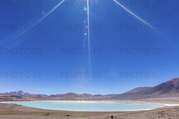 Atacama Desert, Chile. Salar Aguas Calientes. Lake Tuyacto. South America