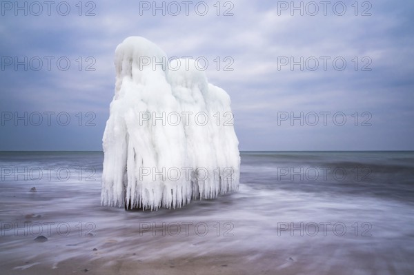 Winter on the coast of the Baltic Sea near Kühlungsborn