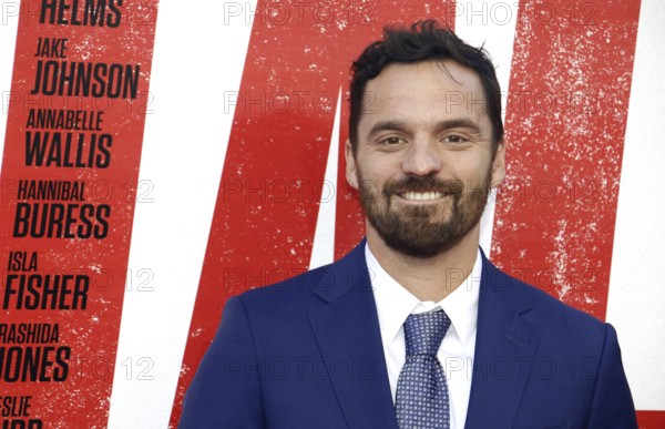 Jake Johnson at the Los Angeles premiere of 'Tag' held at the Regency Village Theatre in Westwood, USA on June 7, 2018., Westwood, California, USA