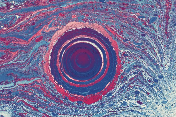 Abstract creative marble pattern texture. Traditional art of Ebru marbling