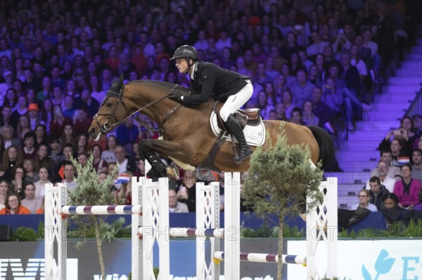 William Greve of Netherlands competes in 1.60m FEI Jumping World Cup at Jumping Amsterdam in Amsterdam, The Netherlands