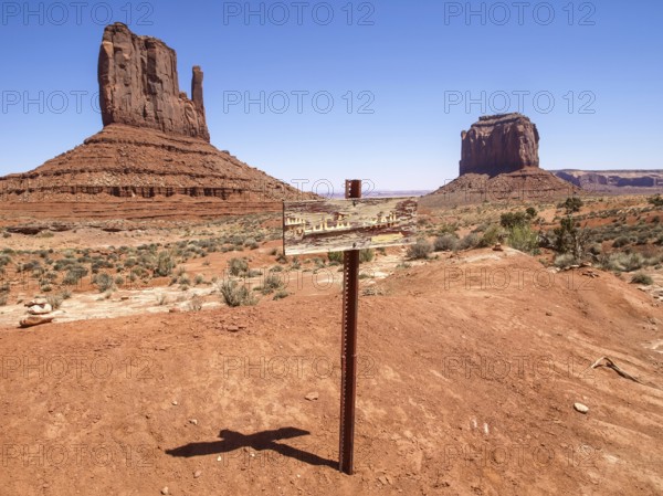 Landscape of the ancient rocks. Monument Valley, Arizona
