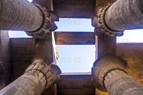 Temple of komombo, located in Aswan, Egypt. Africa