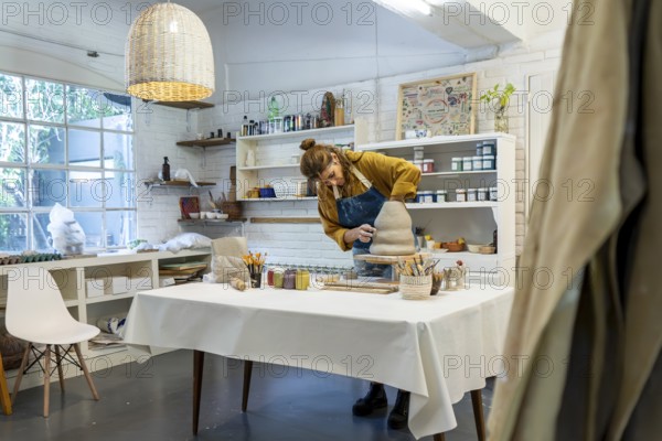 Crafting beauty in a vibrant pottery studio