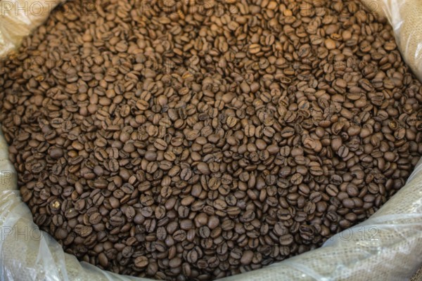 Coffee beans texture or coffee beans background