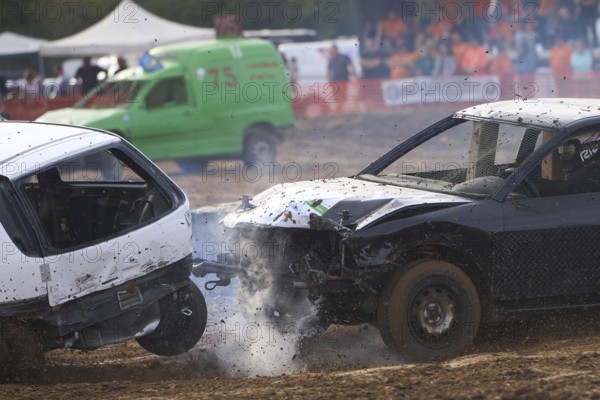 Stock car race organised by MSC Crazy Horses in Runkel, Hesse, Germany