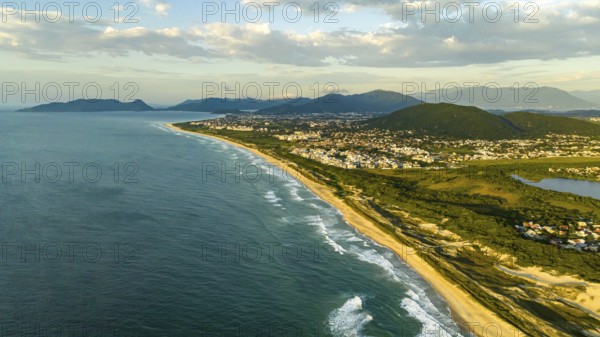 Florianópolis, Campeche beach during sunrise. Brazil. Rio Tavares neighborhood