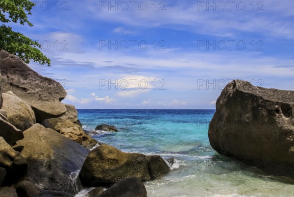 The rocks and hills near Phuket. Beaches of Thailand