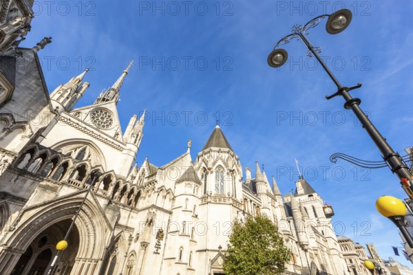 Royal Courts of Justice in London England. United Kingdom