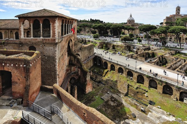 A picture of Traiano's market in Rome