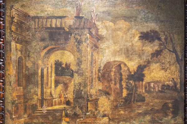 Ruins, 18th century, oil on canvas, Pere Onofre Cotto, Can Puig, Palma, Mallorca, Balearic Islands, Spain