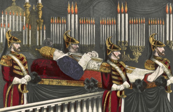 Death of Pope Pius IX, 1792 - 1878, Giovanni Maria Mastai-Ferretti