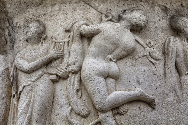 Greek mythology, old Greek vase relief