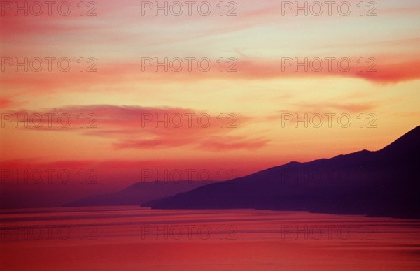 Coast of Istria, sunset, Croatia, Istria, Mediterranean Sea