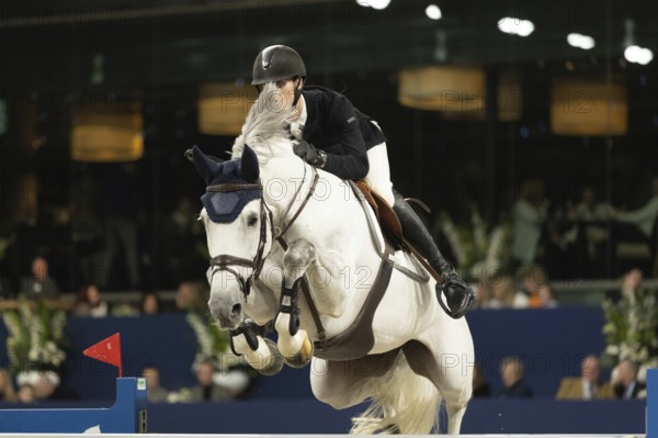 Lars Kersten of Netherlands competes in 1.60m FEI Jumping World Cup at Jumping Amsterdam in Amsterdam, The Netherlands