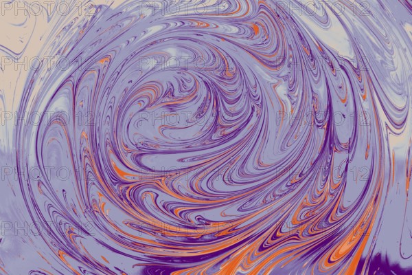 Grunge abstract paint as marbling patterns on colorful background