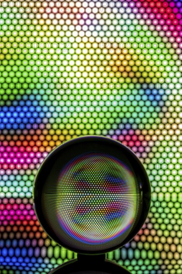 Light painting with a glass ball photograph