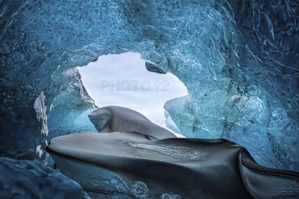 Crystal Ice Cave near Jokulsarlon