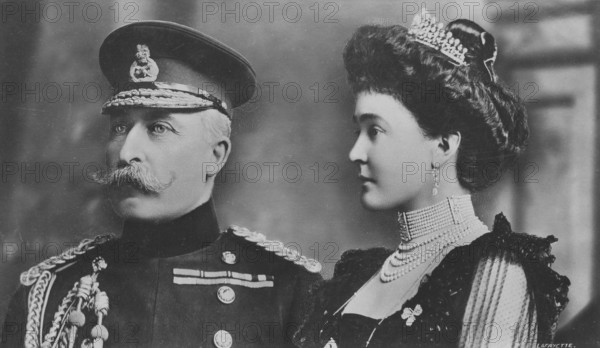 Prince Arthur, Duke of Connaught and Strathearn. 1850-1942. Pictured with his wife Princess Louise Margaret of Prussia, 1860-1917. 1915