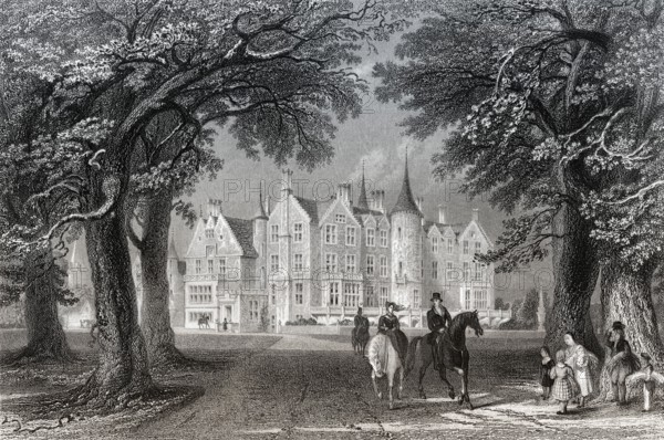 Tyninghame House, ein Herrenhaus in East Lothian, Schottland, 17.