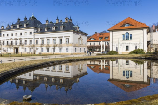 Lilac Court in Pillnitz Palace Park, Dresden, Saxony, Germany
