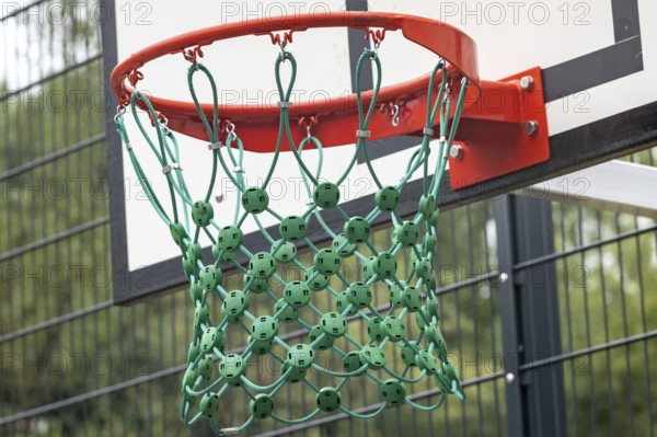 Basketball hoop on the playground