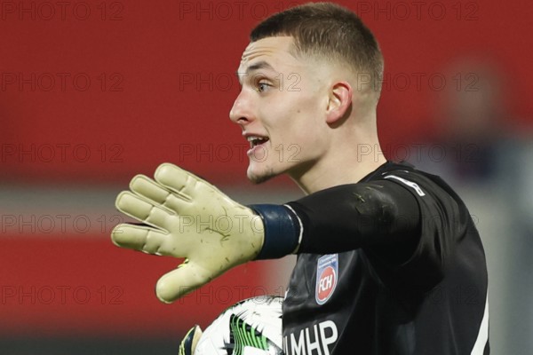 Germany: Football Conference League, Play-Offs - 1. FC Heidenheim-FC Copenhagen -Voith-Arena, Heidenheim: Goalkeeper Frank FELLER 1. FC Heidenheim
