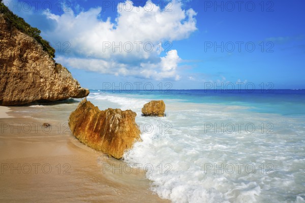 Tulum turquoise beach in Riviera Maya at Mayan