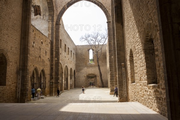 Unfinished Catholic church in the Kalsa neighborhood named Lo Spasimo. Palermo, Sicily. Italy