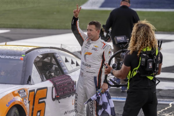 NASCAR Cup Series driver, AJ ALLMENDINGER (16), wins the Bank of Amercia ROVAL 400 at Charlotte Motor Speedway in Concord, NC