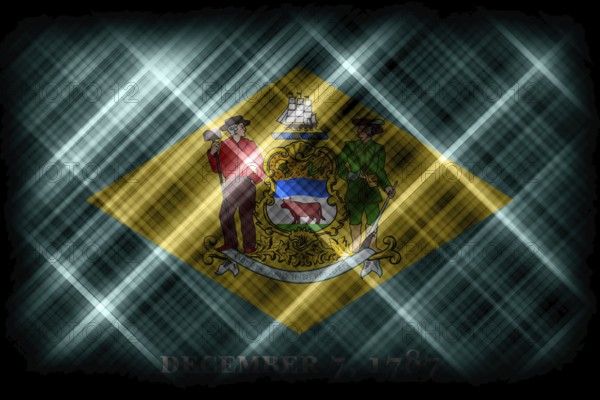 Delaware state flag, Delaware flag background modern flag