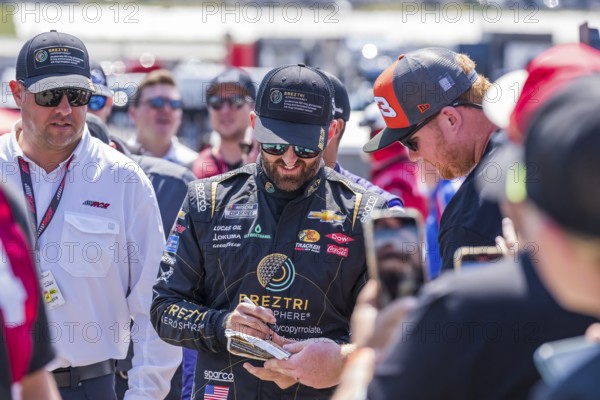 NASCAR Cup Series driver, AUSTIN DILLON (3), is introduced to the fans before the Quaker State 400 Available at Walmart at the Atlanta Motor Speeway in Hampton, GA, Hampton, United States of America