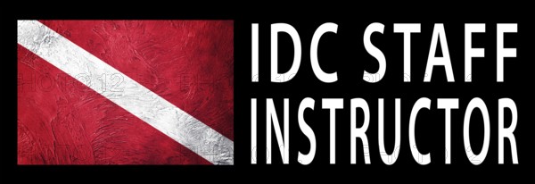 IDC Staff Instructor, Diver Down Flag, Scuba flag, Scuba Diving