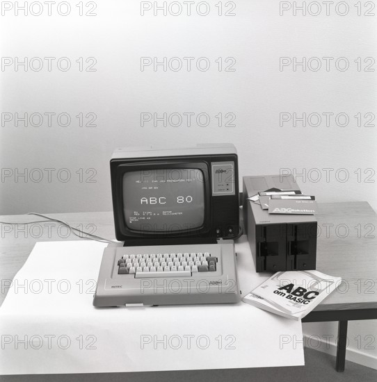 ABC 80. Advanced Basic Computer 80 was a personal computer engineered by the Swedish corporation Dataindustrier and manufactured by Luxor in the late 1970s. It was introduced to the market on august 24 1978 just as the personal computer was an international phenomenon. By the year 1979 ABC80 was the most popular personal computer in Sweden and it was also used in schools. The ABC80 computer was the reason for the fast development of computer usage. Photo Kristoffersson EK155-9