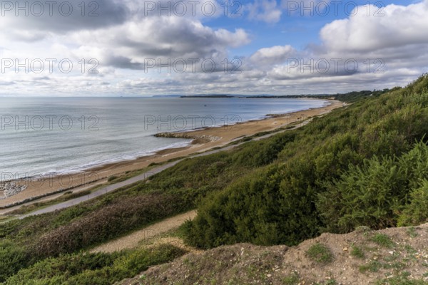 Views Of The Coast And Highcliffe Beach, Dorset, England, UK