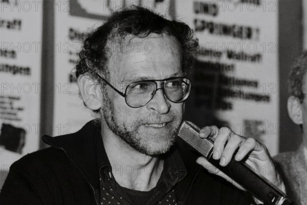 The well-known German investigative journalist Günter Walraff, April 1982, Munich