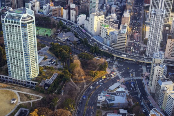 Aerial view of tokyo, japan
